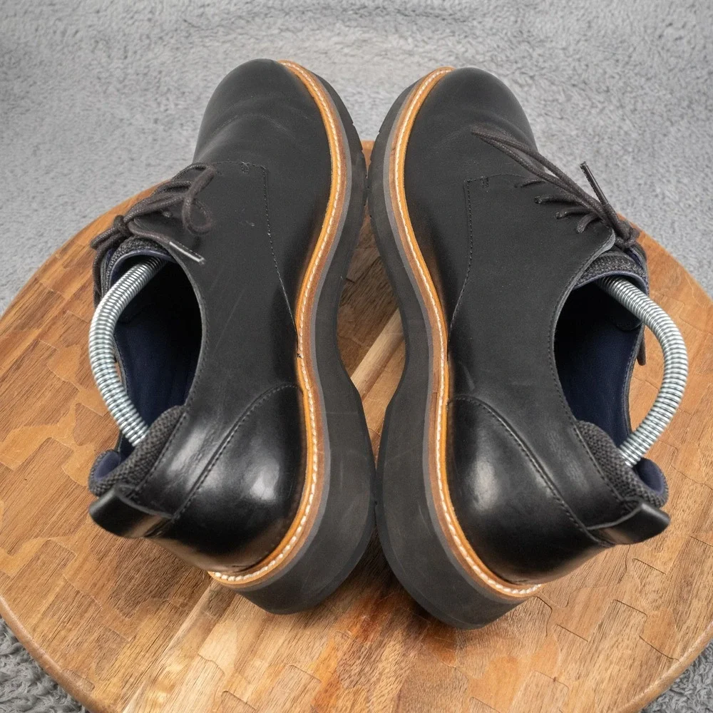 Cole Haan Osborn Plain‎ Toe Derby Shoes Mens 9.5 Black Grand 360 Oxford C33388